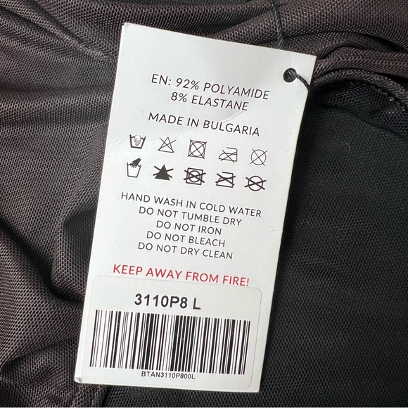 Better Tan Brown NEW Size Large Tan Through Bikini Set - Picture 11 of 11